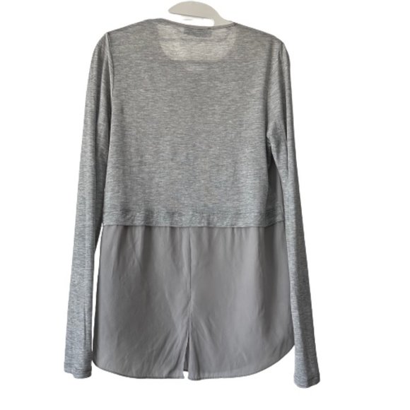 Lola & Sophie Women's Small Gray Long Sleeve Crew Neck Pullover Blouse Tunic Top - Picture 7 of 14
